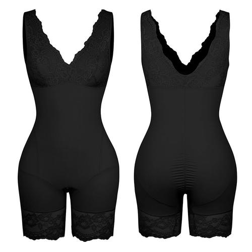 Noir Taille Xl Corset Sexy En Dentelle Pour Femmes, Décolleté En V Profond, Entraîneur De Taille, Vêtements De Mise En Forme, Dos Nu, Contrôle Du Ventre