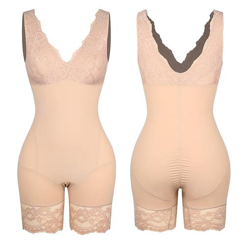 Taille Nue Xxl Corset Sexy En Dentelle Pour Femmes, Décolleté En V Profond, Entraîneur De Taille, Vêtements De Mise En Forme, Dos Nu, Contrôle Du Ventre