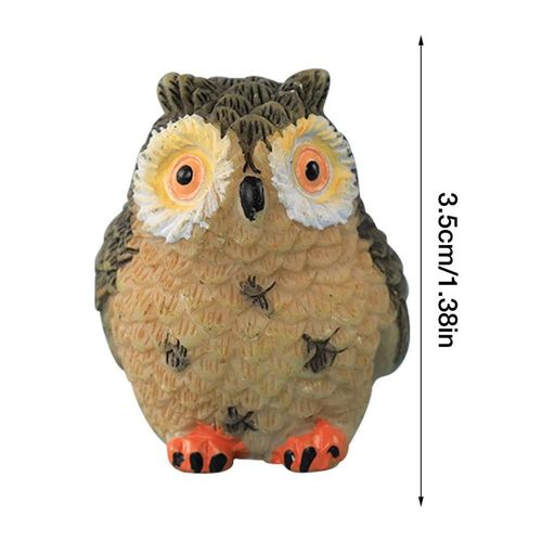 Figurines De Décoration De Jardin En Forme D'épouvantail,Hibou,Animaux Réalistes,Accessoires De Décoration #D