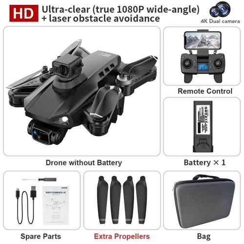Drone Gps L900 Pro Se Max,4k Hd,Caméra Aérienne Professionnelle Esc,Évitement D'obstacles,Quadrirotor Pliable Sans Balais,243g Fpv - Type 4k Black Bag 1b-Generique