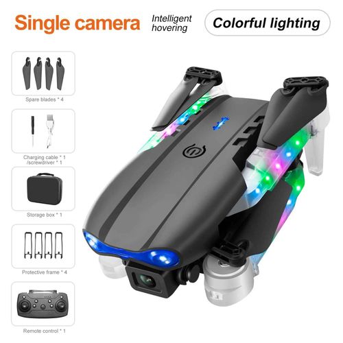 Drone E88d E99d Rc 4k Avec Caméra Hd Grand Angle 2024 P,Lumière Colorée Professionnelle,Wifi Fpv,Quadrirotor,Jouet Cadeau Recommandé,1080 - Type E99d 4k Black 1b #A-Generique