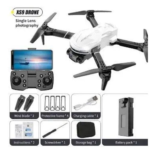 Drone Xs9 8k 5g Gps Professionnel Pour Touristes Aériens,Caméra Évitement D'obstacles,Photographie,Flux Optique,Jouet Pliable Uav - Type White-Single 8k-1b-Generique