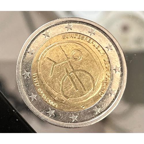 Piece De 2 Euros Rare De La Republique Francaise De L Union Economique Monetaire De 1999-2009