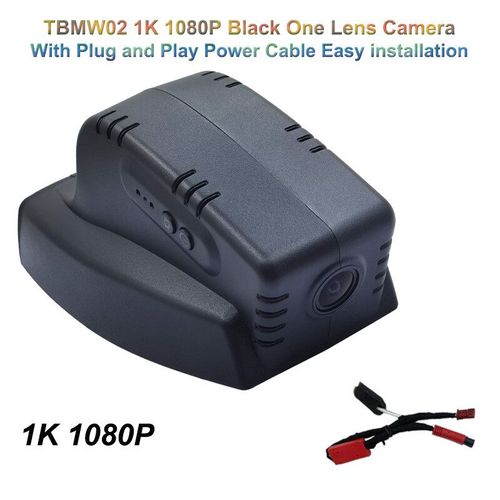 Tibella Am-Caméra De Tableau De Bord Wifi 4k 2k 1k,Dvr De Voiture Facile À Installer Pour Bmw E84,E70,E71,E72,E81,E82,E87,E88,E90,E91,E92,E60,E61,E65,E66 - Type 1k One Cam Easy-64gb