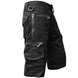 Jogging Tactique Multi-Fonctionnel Pour Hommes,Couleur Unie,Plusieurs Poches,Coupe Ample,Jambe Droite,Cargo,Été