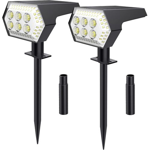 Lampes Solaires D'extérieur, Lampes Solaires Pour Jardin Extérieur,4 Modes De Luminosité Décoration De Jardin Extérieur, Étanche,108 Led Lampes Solaires De Jardin, Chemins (2 Pièces)
