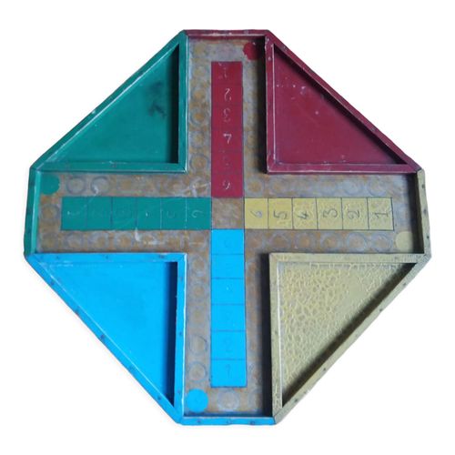 Plateau De Jeu Des Petits Chevaux Multicolore