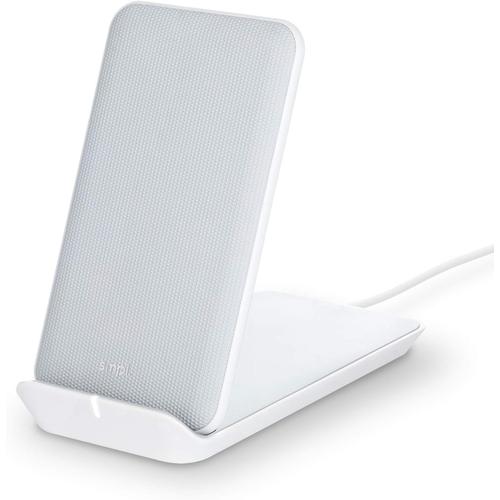 Socle De Charge Sans Fil - Chargeur Sans Fil Rapide De 10w, Certifié Qi, Compatible Avec Iphone 13/12/Pro/11/Xs Max/Xr/Xs/X/8/8+, Samsung Galaxy Edge/Note - Blanche