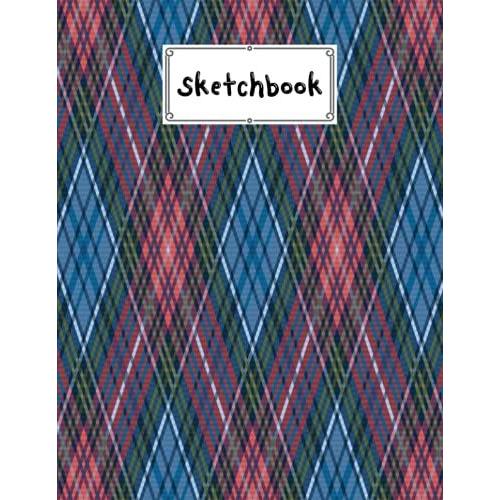 Sketchbook For Kids: Blank White Pages For Painting, Drawing, Writing, Sketching And Doodling, Size 8.5" X 11" | Rhombus Cover By Simon Bohme