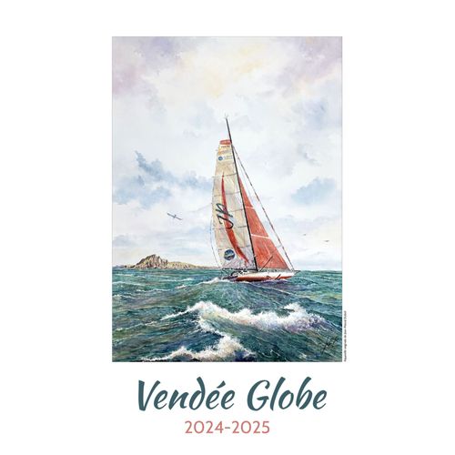 Affiche Vendée Globe 2024-2025 Créée Par Jean-Pascal Duboil Aquarelliste