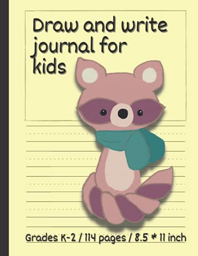 Draw And Write Journal For Kids Writing And Drawing Story Paper: Early Creative Story Book For Kids. Primary Story Journal Grades K-2. Dotted Midline ... Large 8.5'' X 11'' Size, 114 White Pages