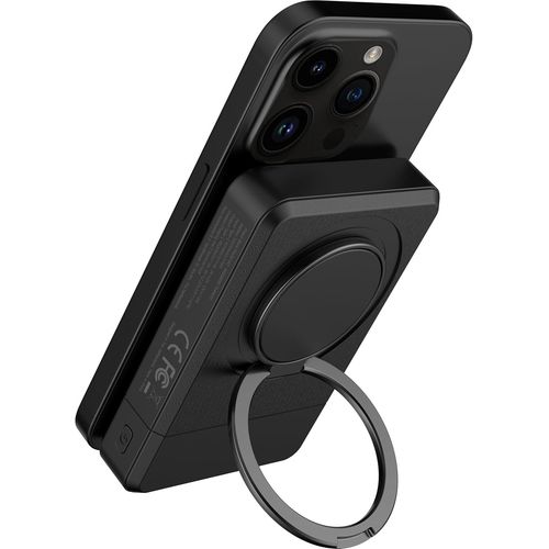 Batterie Externe Magnétique, Powerbank Sans Fil Adapté À Magsafe, 15w, 10000mah Pack De Batteries Pliable Sur Pied Chargeur Portable, Compatible Avec Iphone 12, 13, 14, 15, 16 - Petit Et