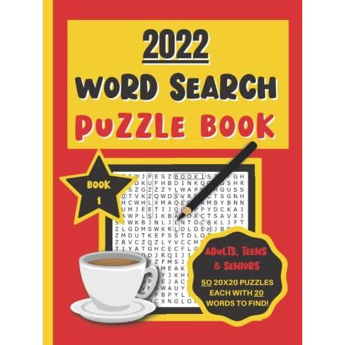 2022 Word Search Puzzle Book: Word Search Books For Adults Hardback