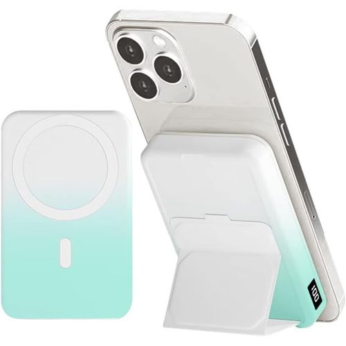 Batterie Externe Avec Magsafe, 10000mah Power Bank Magnétique Sans Fil Avec Support Pliable,Pd 22.5w Charge Rapide Powerbank,Chargeur Portable Compatible Pour Iphone 15/15pro Max/14/13/12