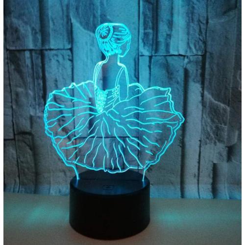 3D LED Illusion Lampe Danseuse Veilleuse Enfants Tactile Lampe 7 Couleurs  Changeantes Cheval Nuit Lumière Cadeaux de Noël pour Enfants Lampe de Chevet  Enfant Garçon