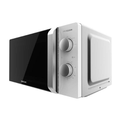 Cecotec Micro-ondes Proclean 2010 Inverter White. Micro-onde avec Technologie Inverter, capacité 19 L, 700 W, 5 niveaux, plateau tournant 245 mm, minuterie jusqu'à 30 minutes.