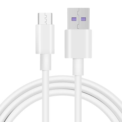 5a Blanc Type C Taille 1m Câble Usb 5a Pour Recharge Rapide, Cordon De Chargeur Pour Téléphone Huawei Mate 40 P40 P30 Pro Honor Xiaomi Redmi Note 7 8 Pro 8a 6a