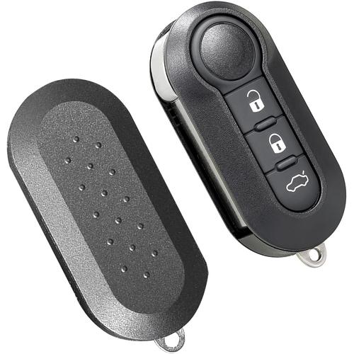 Coque Pour Clés Télécommandées À 3 Boutons, Coque Cle De Voiture ,Boîtier Pliable De Rechange Pour Clé, Pour Fiat Grande 500l, Bravo, Doblo, Panda, Punto, Stilo, 500 L Et Lancia Y Delta Musa