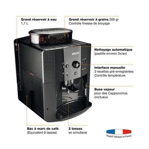 Machine à café Expresso broyeur EA8108 - Noir