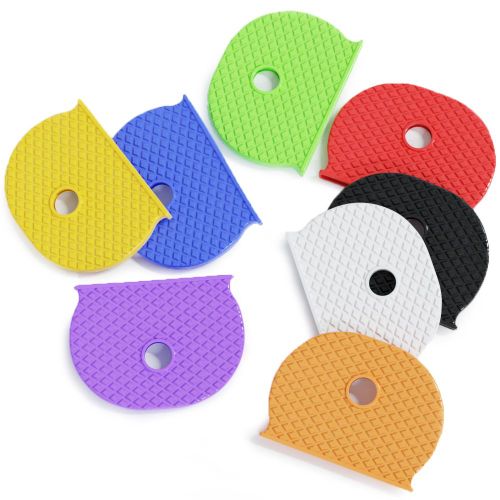 Huslig 8 X Silicone Couvre-Clés Couvertures Pour Clés De Porte Rondes En Métal