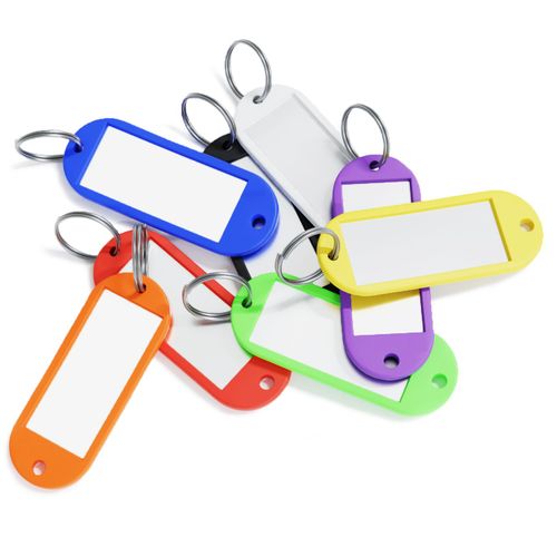 Huslig 8 X Plastique Clé Étiqueter Avec Fenêtre Étiquette Pour Clés