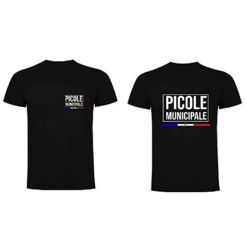 T-Shirt Picole Municipal Parodie Police Drôle Humour Taille Xxl