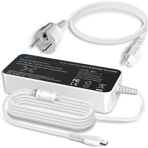 Adaptateur secteur pour chargeur USB C 100W, compatible avec