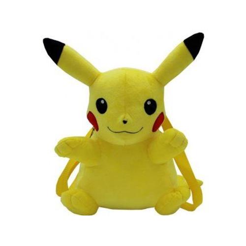 Sac À Dos Peluche Pokémon Pikachu 36 Cm - Set Peluche + 1 Carte Tigre