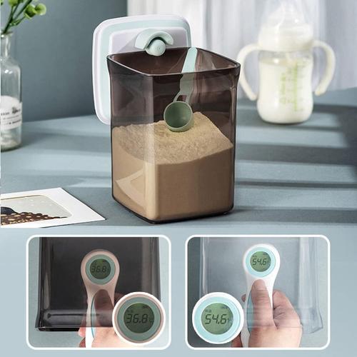 1.7L, Bocaux scellés Avec Couvercles, Distributeur Lait en Poudre, Contenant  De Poudre De Lait, Conteneur Alimentaire Scellé Portable pour Le lait en  Poudre, Les Collations et Les Céréales, Brun