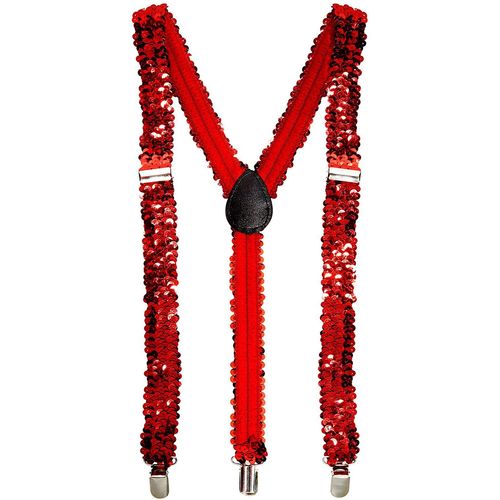 Bretelles En Paillettes Rouge