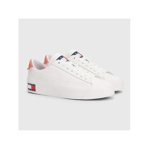 Basket Tommy Jeans Flag Homme Blanc - 37