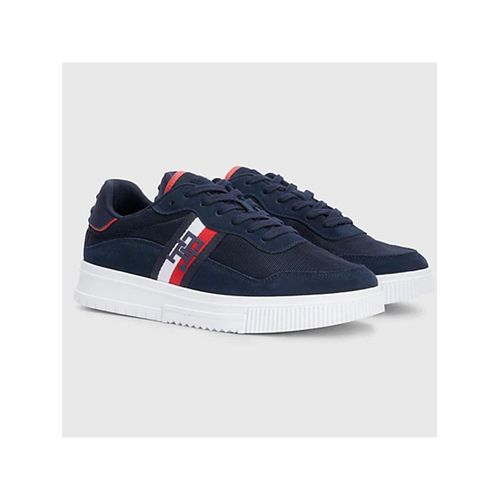 Basket Tommy Jeans Th Flag Bleu