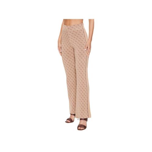 Pantalon Guess Regular Femme Marron