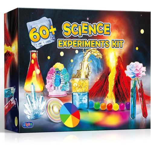 Kit Scientifique pour Enfants +4 Ans - Laboratoire Enfant avec 65