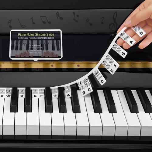 Autocollants de touches de clavier de piano pour débutants pour