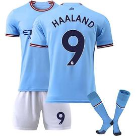 Haaland Maillot de Foot pour Enfants Man City Maillot Set 22 23