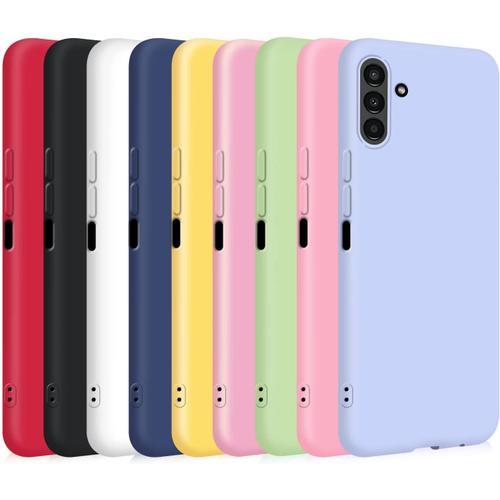 9x Coque Pour Samsung Galaxy A04s/ A13 5g Etui Antichoc Unie Couleur Ultra Mince Souple Silicone Flexible Tpu Housse Noir Bleu Jaune Violet Rose Rouge Blanc Vert Menthe Rose Foncé.