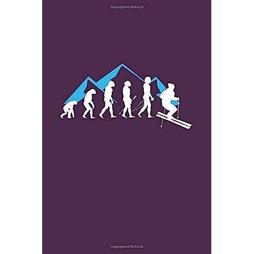 Evolution Of Skier: Xc Skiing Cross-Country Ski 6x9 Journal Paper Book