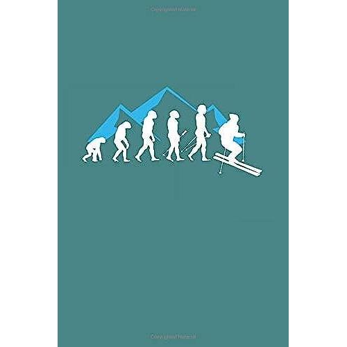 Evolution Of Skier: Xc Skiing Cross-Country Ski 6x9 Journal Paper Book