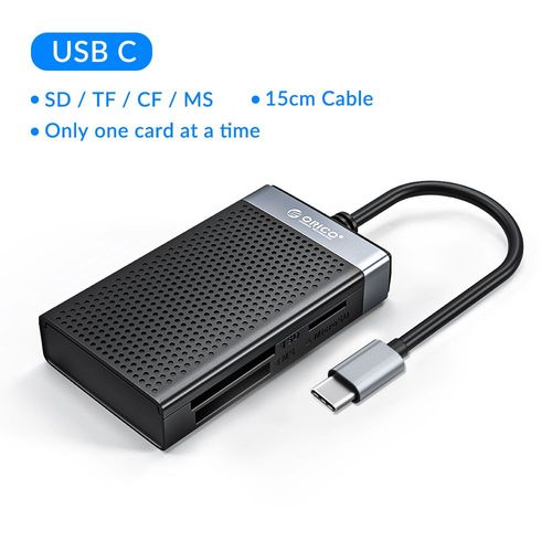 ORICO-Lecteur de carte mémoire USB A Type C 3.0,adaptateur pour Micro SD SDHC SDXC MMC TF CF MS Pro Duo Stick,interrupteur de lecture #C