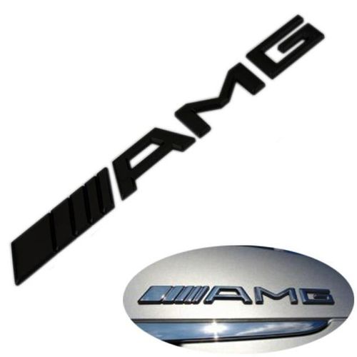 Logo Badge Embleme De Coffre Amg Noir Mercedes-Benz