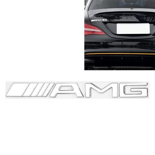 Senzeal Amg Alphabet Emblème Pour Mercedes Benz Sticker 3d Voiture Logo Métal Marque Autocollant