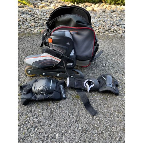 Rollers Homme Taille 45,5 Décathlon Avec Sac Et Protections