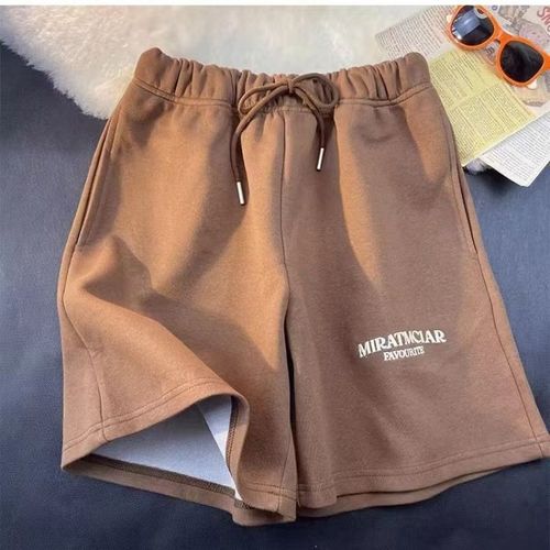 Short De Sport En Coton Brodé De Lettres Pour Hommes,Mode De Loisirs,Pantalon De Plage Minimaliste,Mode De Rue,Été
