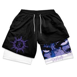 Shorts De Performance De Gym Pour Hommes 2 En 1 Jogging À Séchage Rapide Double Couche Shorts D'entraînement Sportedly Running Fitness Shorts S-5xl
