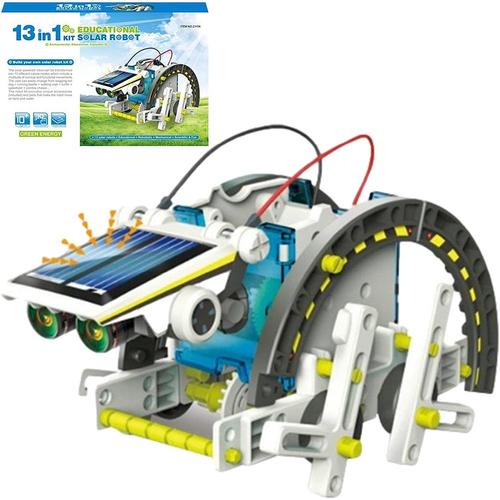 Chengstore Kits de Robot Solaire, 13-en-1 Jouets de Robot Solaire, Construction de Robots pour Les Enfants 8-12 Ans, Jouet à énergie Solaire, STEM Education Science Toys Robotics KitsParent