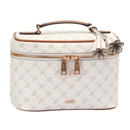 JOOP ! Trousse de Toilette pour Femme - Cortina 1.0 Flora Washbag mhz, Cornflower, Logo, 24x17x13cm (lxHxP) Blanc (offwhite)