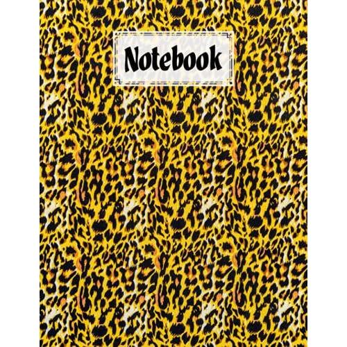 Notebook: Leopard Print Cover Design By Diethelm Reich | Composition Notebook - College Ruled 120 Pages - Large 8.5" X 11"