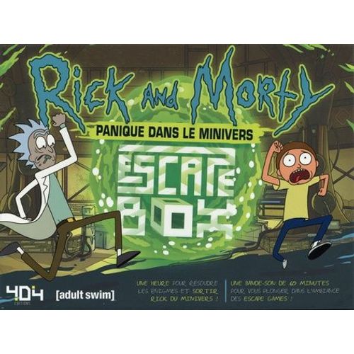 Escape Box Rick Et Morty - Panique Dans Le Minivers - Avec 40 Cartes, 1 Poster