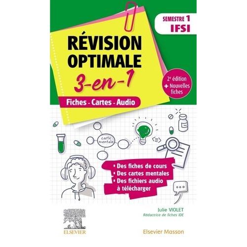 Révision Optimale 3-En-1 Semestre 1 Ifsi - Fiches - Cartes - Audio